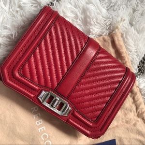 love embossed crossbody Rebecca Minkoff